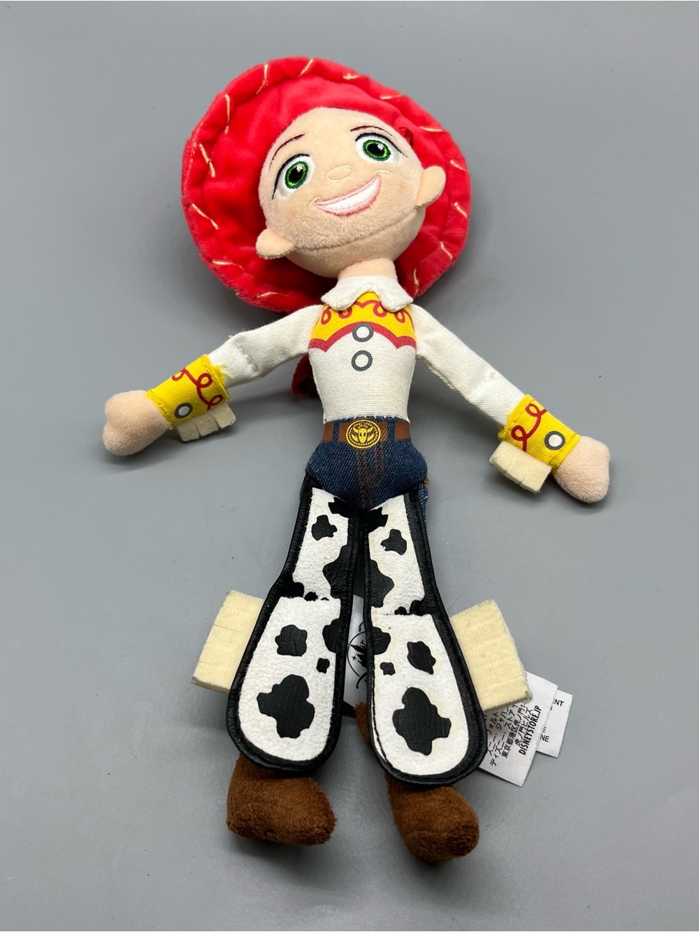 Disney Jessie Cowgirl Plush Toy - Red Hat, White Shirt, Black & White Chaps